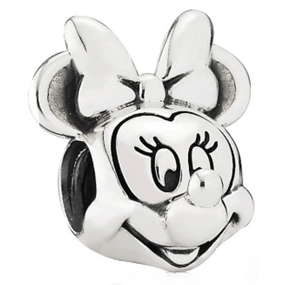 Prívesok Striebro 925 Disney Minnie portrét, korálik na náramku