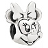 Prívesok Striebro 925 Disney Minnie portrét, korálik na náramku