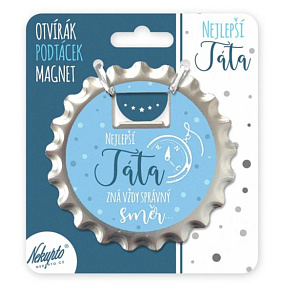 Nekupto Otvárač na pivo a podtácka Najlepší otec vždy pozná správny smer 10 cm