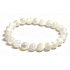 Perlový náramok elastický prírodný kameň, korálik 8 mm / 16 - 17 cm, symbol ženskosti
