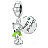 Šarm Sterling Silver 925 Happy Birthday Teddy Bear 2v1, narodeninový náramok prívesok