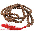 108 Mala Shiva Rudraksha, meditačné šperky, prírodné indické semienka, uzlíky, elastické, ručne vyrobené, strapce 8 cm, korálky 7-8 mm
