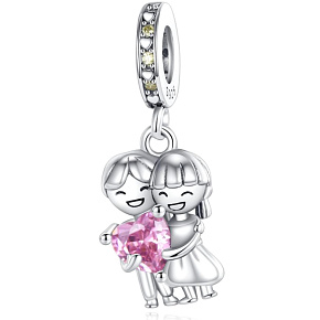 Prívesok zo striebra 925 Love - we are in love, náramok