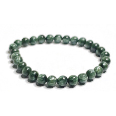 Serafinitový náramok elastický prírodný kameň, guľôčka 7 mm / 16 - 17 cm, anjelský kameň Serafinitový náramok elastický prírodný kameň, guľôčka 7 mm / 16 - 17 cm, anjelský kameň