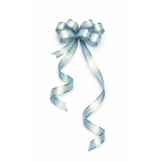 Kokarda – stahovací ozdobná stuha světle modrá se zlatými proužky | 18 x 390 cm Kokarda – stahovací ozdobná stuha světle modrá se zlatými proužky | 18 x 390 cm