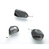Obsidián Dúhový tromlovaný prívesok prírodný kameň, 2,2 - 3 cm, 1 kus, kameň spásy