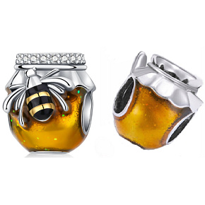 Prívesok Striebro 925 Med a včela, korálik na náramku zviera