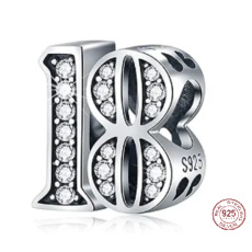 Prívesok Striebro 925 18 rokov, korálik na náramku