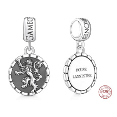 Prívesok zo striebra 925 Hra o tróny Lanister erb, prívesok na náramok, film
