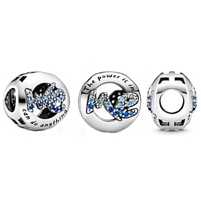 Prívesok Striebro 925 Sila je vo mne, korálik na náramku symbol