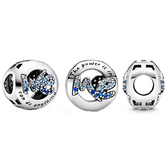 Prívesok Striebro 925 Sila je vo mne, korálik na náramku symbol