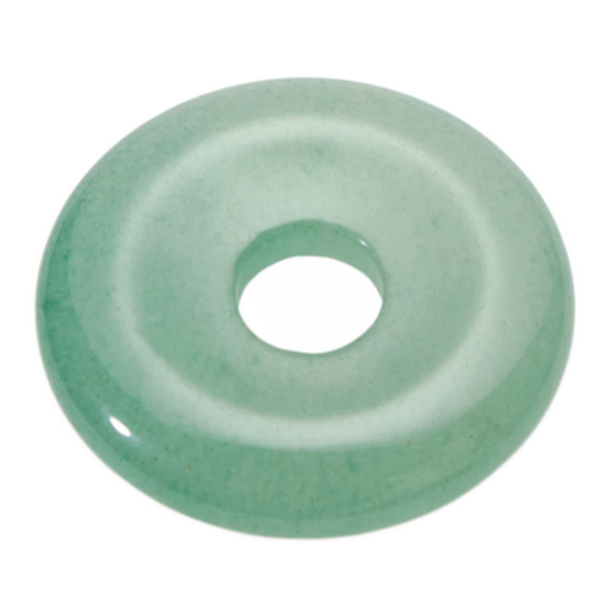 Aventurín zelený Donut prírodný kameň 30 mm, kameň šťastia
