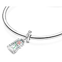 Strieborný prívesok 925 Disney Kráska a zviera Magic Rose, náramok