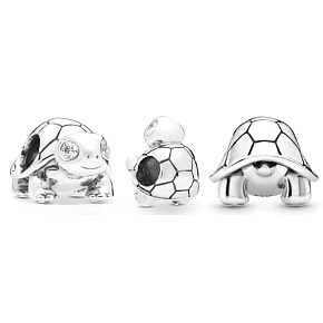 Prívesok Striebro 925 Želva s kubickým zirkónom, korálik na náramok, zviera Prívesok Striebro 925 Želva s kubickým zirkónom, korálik na náramok, zviera