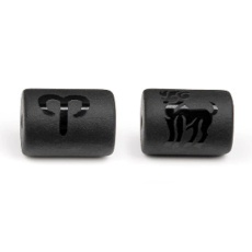 Onyx znamenie zverokruhu Baran, prívesok na náramok z prírodného kameňa, 10 mm 1 kus, kameň životnej sily