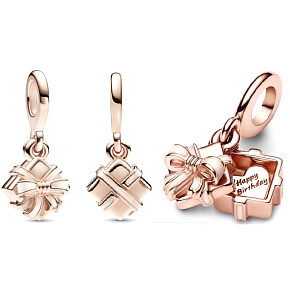 Striebro 925 Darček k narodeninám, otvárateľný narodeninový náramok s príveskom