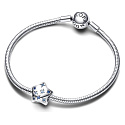 Prívesok Striebro 925 Trblietavé hviezdy korálek na náramku vesmír