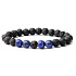 Láva a Lazurit (Lapis lazuli) – náramok z prírodných kameňov 18,5 cm| Múdrosť, pokoj, odvaha a vnútorná sila