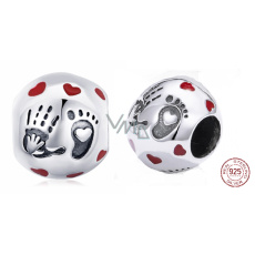 Prívesok Striebro 925 Láska v dlani, korálik na náramku rodina