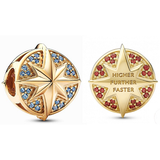 Prívesok Striebro 925 Marvel Emlem Captain, korálik na náramok