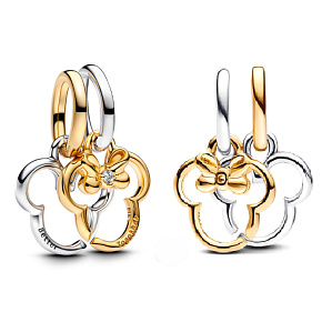 Charm Disney 2v1 Mickey a Minnie silueta, přívěsek na náramek film