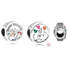 Striebro 925 Disney Birthday - Všetko najlepšie k narodeninám, narodeninový náramok